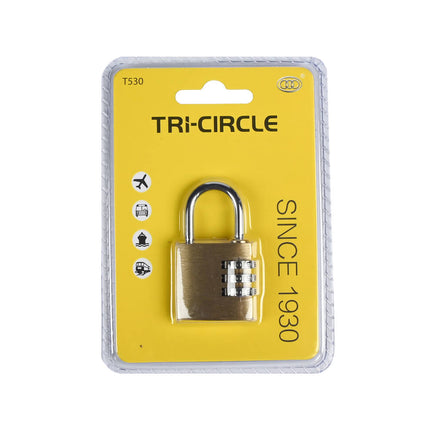 Tri-circle Cijferslot 30mm: Stalen Beveiliging voor Koffers & Tassen