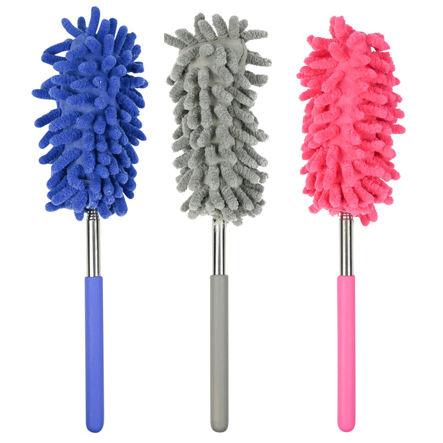 Stoffer microvezel telescopisch mini – Materiaal stoffer chenille, 760 mm