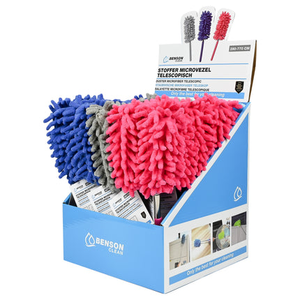 Stoffer microvezel telescopisch mini – Materiaal stoffer chenille, 760 mm