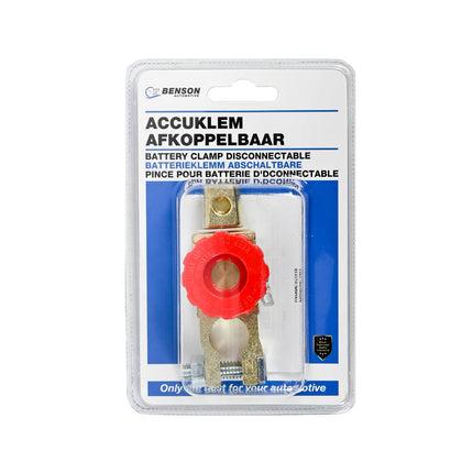 Afkoppelbare Accuklem, Zinklegering, Draaiknop, Voertuigveiligheid