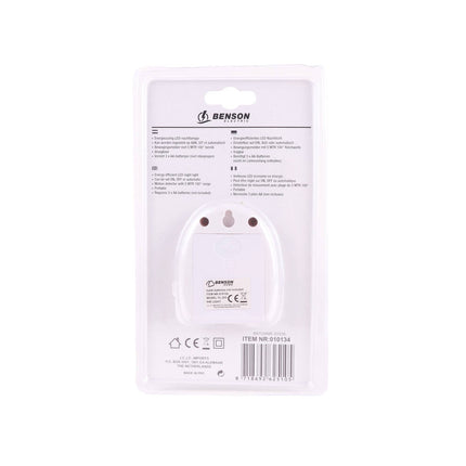LED Nachtlamp met Bewegingssensor, Batterijgevoed, Voor Gangen/Baden