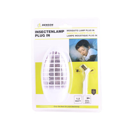 Insectenlamp Plug-In 1.2W, 230V - Eenvoudig, Chemievrij Insectvrij