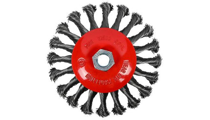 Gezopfte Zopfrundbürste 125 mm für Winkelschleifer, entfernt Rost
