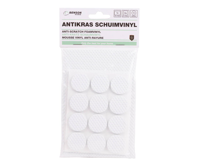 Antikras Schuimvinyl Set 25 dlg Wit - Beschermt Vloeren en Meubels