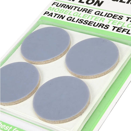 Teflon Antikrasvilt ø40 mm, 8st: Beschermt vloeren, stil schuiven
