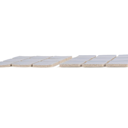 Antikrasvilt 25x25 mm, 18 dlg, beschermt vloeren tegen krassen.