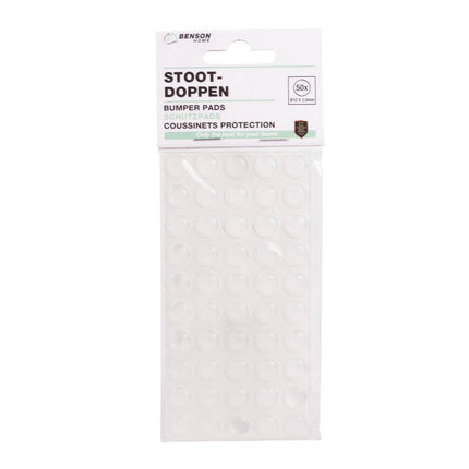 Stootdoppen 50 stuks Ø10x3mm - Bescherming glazen oppervlakken