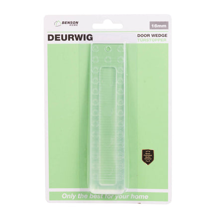 Transparante Deurwig 21mm: Houd Zware Deuren Open, Ideaal Thuis/Kantoor