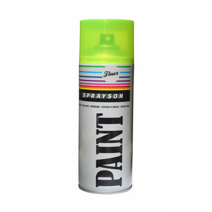 Fluor Gele Verf Spuitbus 400ml - Opvallende Kleur voor Creatieve Projecten