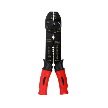 Krimptang 20 cm voor kabelschoenen en aansluitstekkers krimpen.