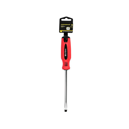 Platkop Schroevendraaier 8x150mm Cr-V Rood/Zwart - Ideaal voor Reparaties