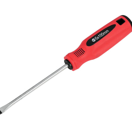 Schroevendraaier 5x100mm Cr-V, ideaal voor standaard schroeven.