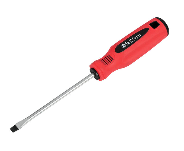 Schroevendraaier 5x100mm Cr-V, ideaal voor standaard schroeven.