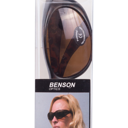 Overzet zonnebril demi brown – Glasmaat hoogte 37 mm x breedte 57 mm, 150 mm, 37 mm