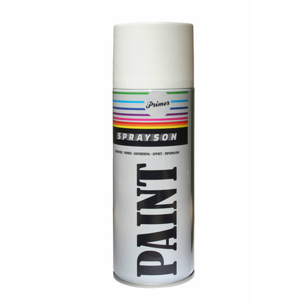 Verfspuitbus 400 ml Primer Wit - Voorbereiding voor Hout & Metaal