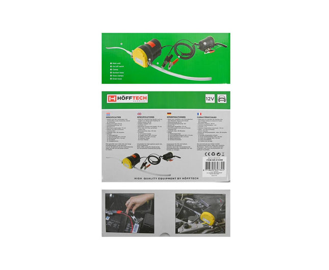 12V Vloeistofpomp - 0.3L/min Olie Afzuigen voor Voertuigonderhoud