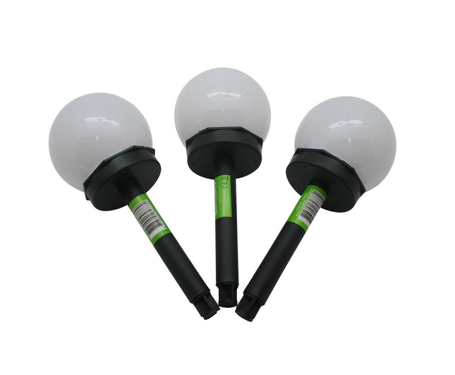 Solar Tuinlamp Bol Ø20cm, LED, Automatisch, Zonne-energie, Wit Licht