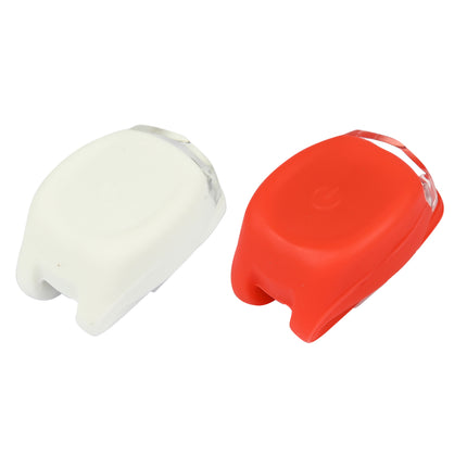 Fietslamp LED 2 dlg silicone – Functie knipperen - aan - uit, 31,8 mm, Waterdicht