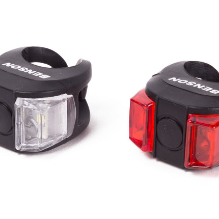 Fietslamp LED 2 dlg silicone – Functie snelle flits-trage flits-aan-uit, 31,8 mm