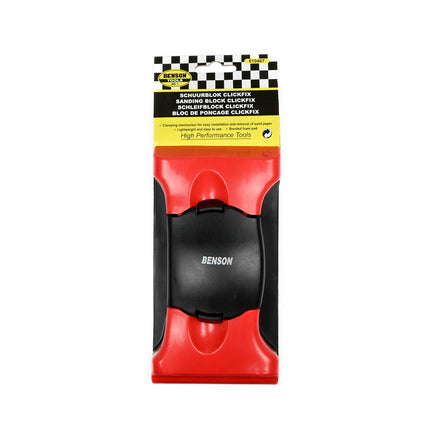 Schuurblok 165x85mm met ClickFix, ideaal voor groot schuurpapier 280x230mm.