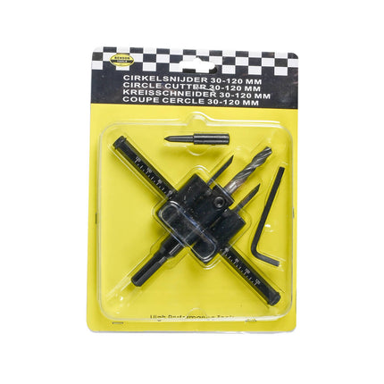 Cirkelsnijder 30-120 mm voor hout, gips, plastic; max diepte 30 mm