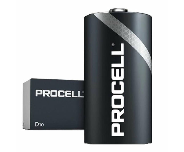 Duracell Procell D Alkaline Batterijen 10 Stuks voor Pro Apparaten
