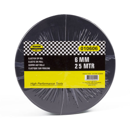Elastiek 6mm x 25m - 20KG Trekkracht, Ideaal voor Doe-Het-Zelf