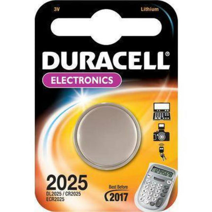Duracell DL 2025 3V Batterij 2-Pack voor Horloges & Autosleutels