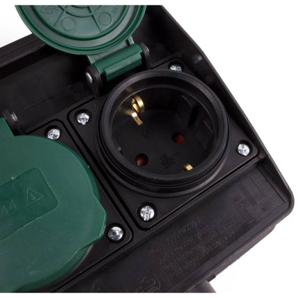 Tuincontactdoos Spies 1.5m, 2 Stopcontacten, IP44 Spatwaterdicht
