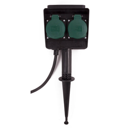 Tuincontactdoos Spies 1.5m, 2 Stopcontacten, IP44 Spatwaterdicht