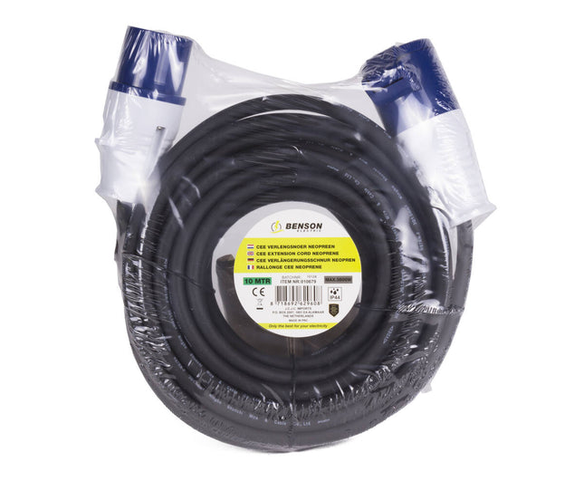 CEE Neopreen Verlengsnoer 10m IP44; Ideaal voor Buitenactiviteiten