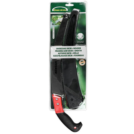 Snoeizaag 50 cm, 330 mm blad, 3-5 tanden/30 mm, incl. houder, ophangoog