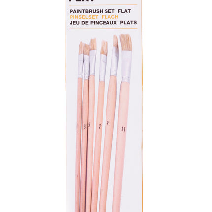 Penseelset 6 dlg plat