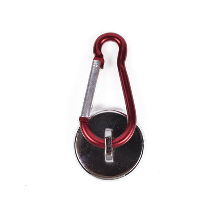 Magneet met Karabijnhaak 25 mm, 16 kg Houdkracht, Ideaal voor Werkplaats