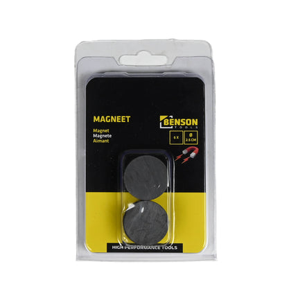 Magneet 25 mm 6 dlg rond – 4 mm