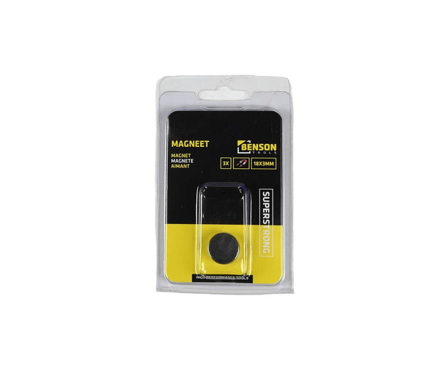 3x Supersterke Magneten 18x3mm voor Whiteboards & Koelkasten