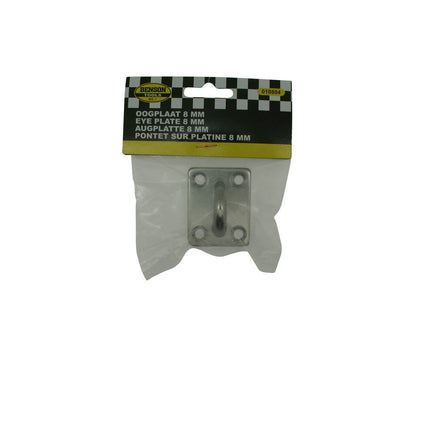 Oogplaat 8mm RVS, 40x45mm, voor touwen en kabelbevestiging.