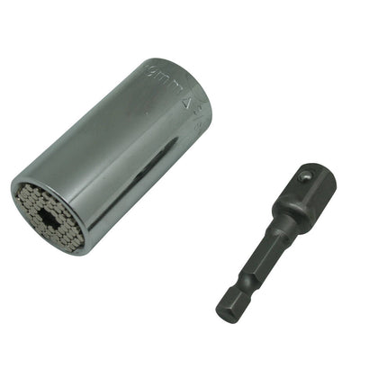 Universal-Steckschlüssel 3/8" 7-19 mm inkl. Adapter für Montagearbeiten