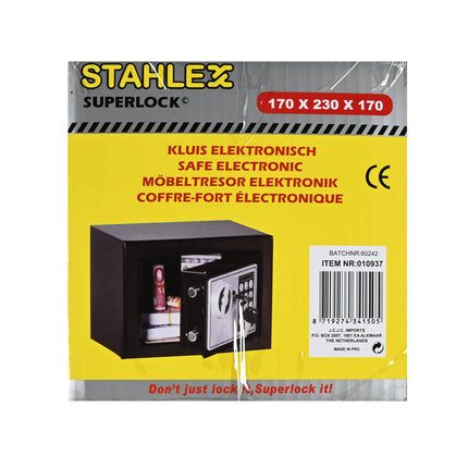 Elektronische Kluis 170x230x170 mm - Veiligheid voor Documenten & Sieraden