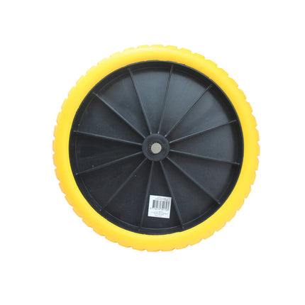 Kruiwagenwiel ø380 mm PU, 4.00-8", anti-lek, ideaal voor tuinwerk