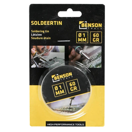 Lötzinn 60g ø1mm, 70/30 Blei-Zinn, ideal zum Löten von Elektronik