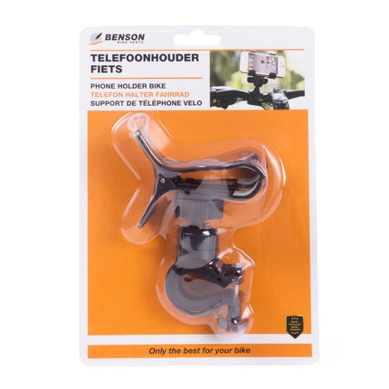 Telefoonhouder Fiets, Easy Clip, ABS, 8.5x6x14.2cm, 70g, Universeel
