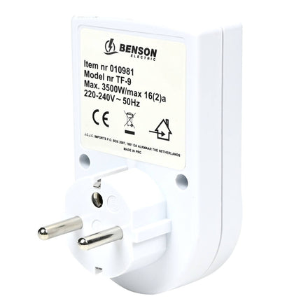 Tijdklok Compact A-pin: Automatische Timer voor Binnenhuis Apparaten