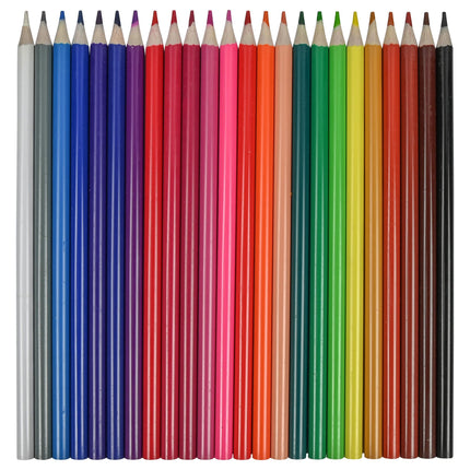 Kleurpotloden 24 dlg – Lengte potloden 18cm, Materiaal hout, 18cm