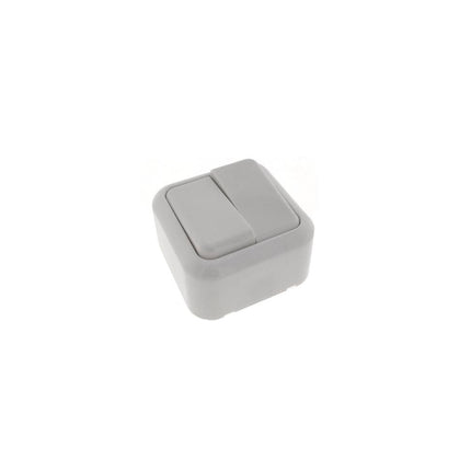 Witte Wisselschakelaar Opbouw 250V 10A, Ideaal voor Verlichting