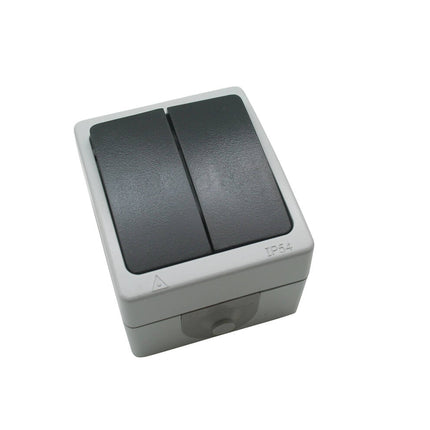 Waterdichte Opbouwschakelaar IP54, 16A, 250V, ideaal voor buitengebruik
