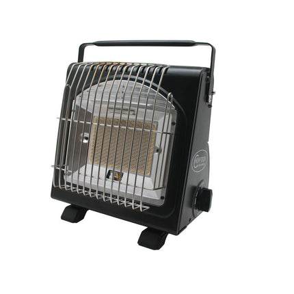 Portable 2-in-1 Gas Heater/Stove, Butane, 1.7 kW, 124 g/h, Camping Use