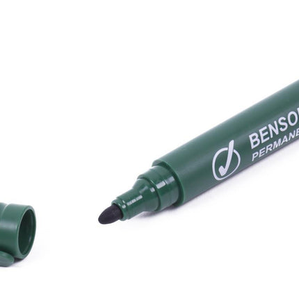 Merkstift permanent 4 dlg kleur profi – Kleuren blauw, rood, groen, zwart, 2,5 mm