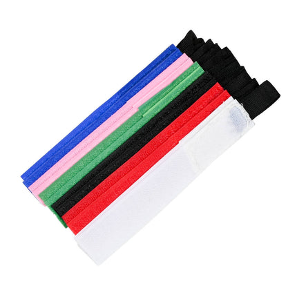 Klittenband Kabelbinderset 12-delig, 25x160mm, Herbruikbaar, 170mm Lus