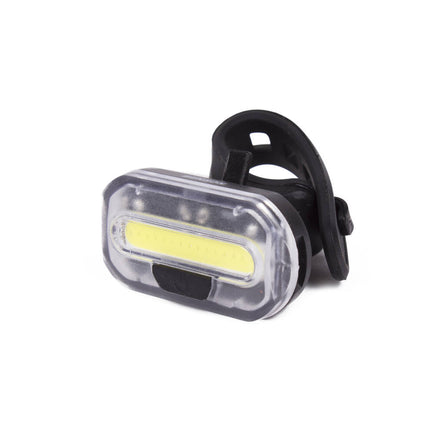 Fietslamp COB Wit - 15 LED, 3 Modi, Silicone Strap, Incl. Batterijen